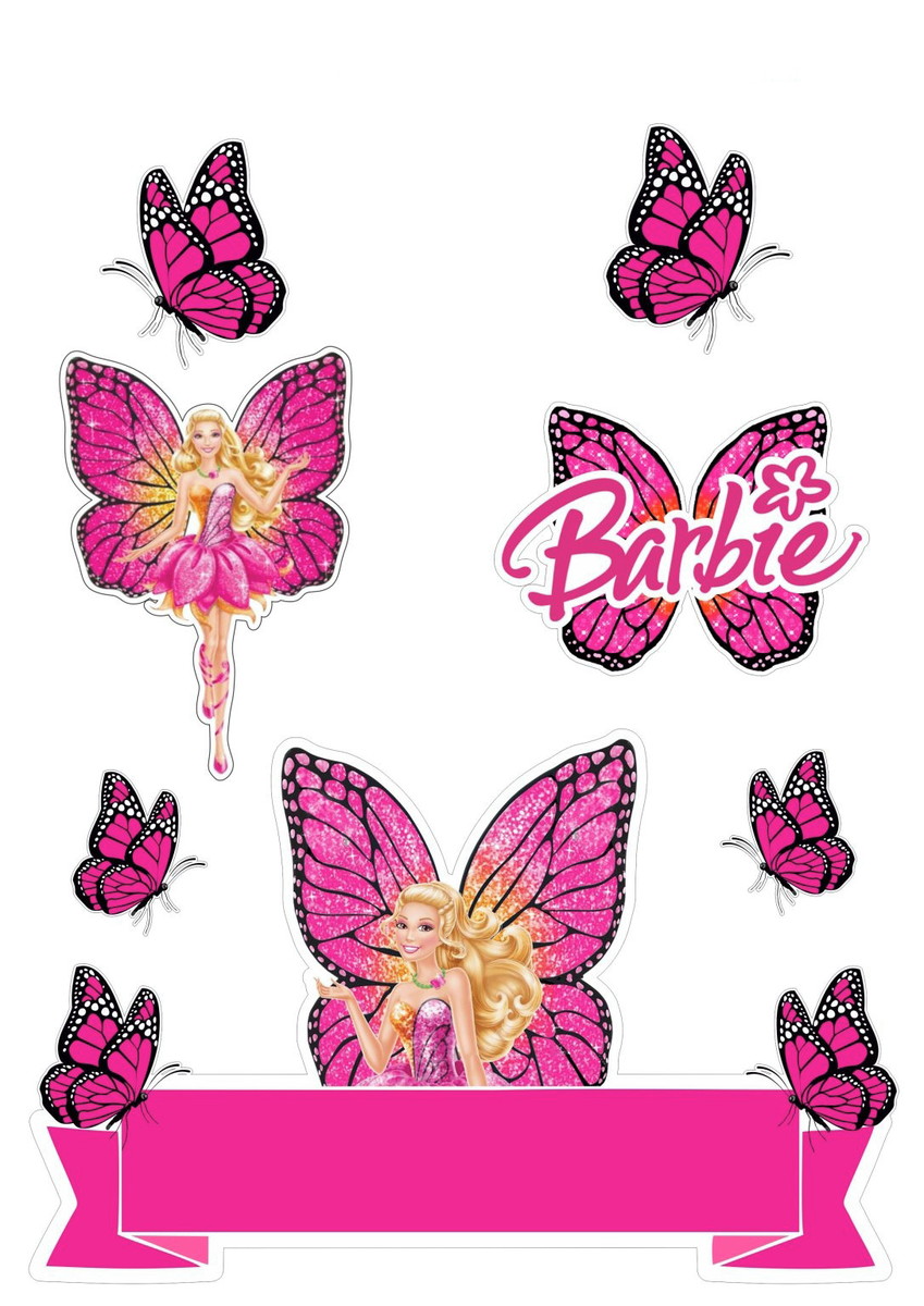 Topo de Bolo Barbie