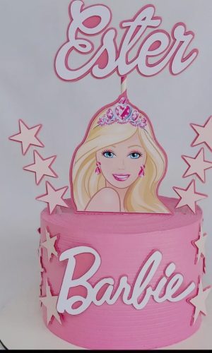 Topo de Bolo Barbie