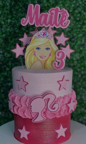 Topo de Bolo Barbie
