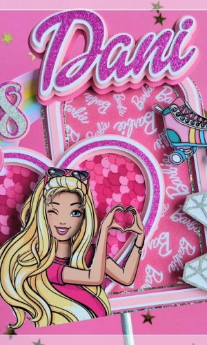 Topo de Bolo Barbie