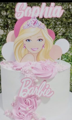 Topo de Bolo Barbie
