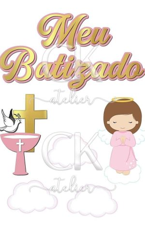 Topo de Bolo Batizado