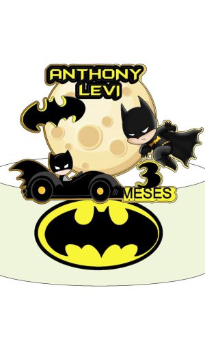 Topo de Bolo Batman