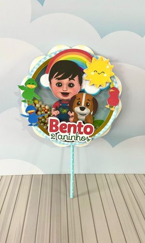 Topo de Bolo Bento e Totó