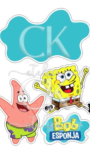 Topo de Bolo Bob Esponja