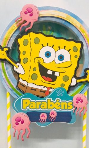 Topo de Bolo Bob Esponja