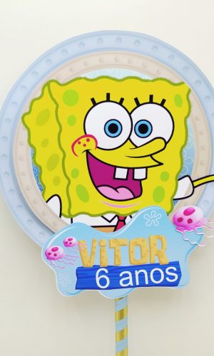 Topo de Bolo Bob Esponja