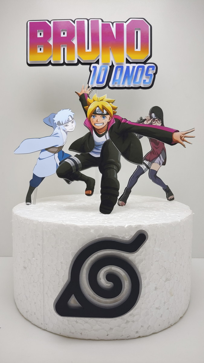 Topo de Bolo Boruto