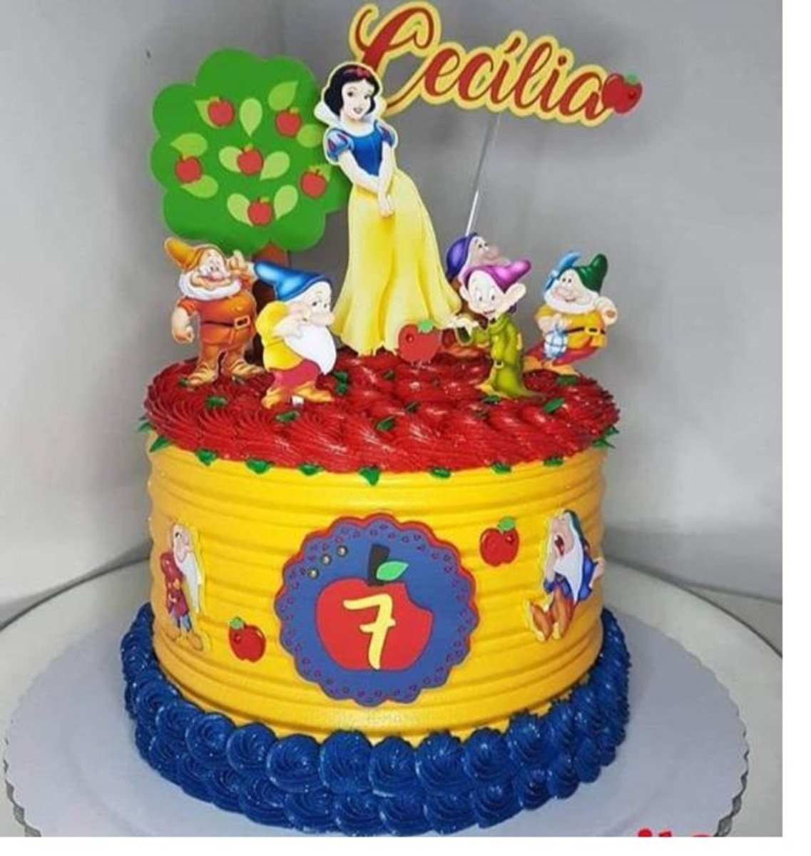 Arquivo de corte Topo de bolo - Branca de Neve