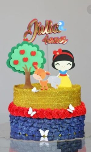 Topo de bolo - Branca de Neve