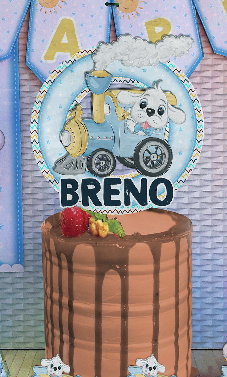 Topo de Bolo Cachorrinho