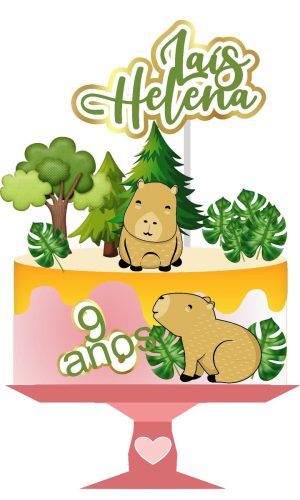 Topo de Bolo Capivara
