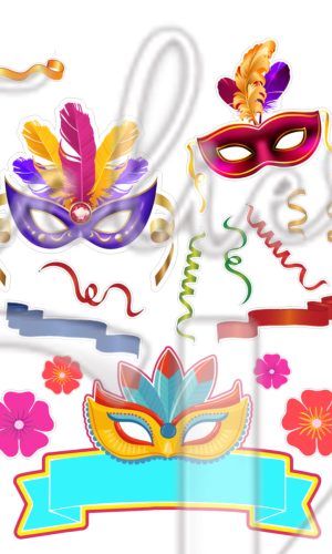 Topo de Bolo Carnaval