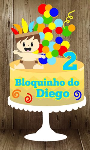 Topo de Bolo Carnaval