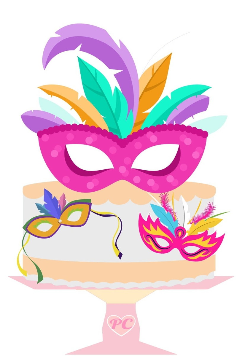 Topo de Bolo Carnaval
