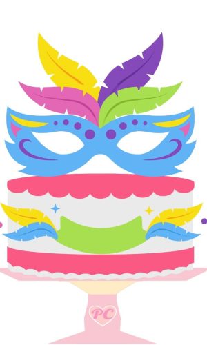 Topo de Bolo Carnaval
