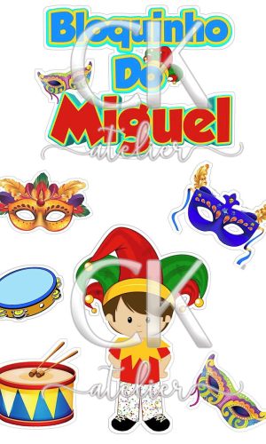 Topo de Bolo Carnaval