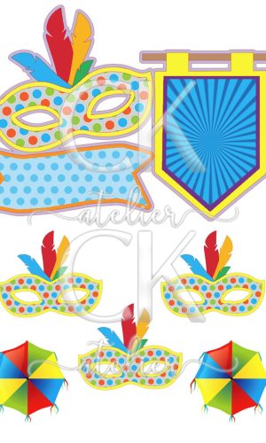 Topo de Bolo Carnaval
