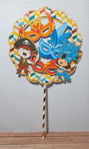 Topo de Bolo Carnaval