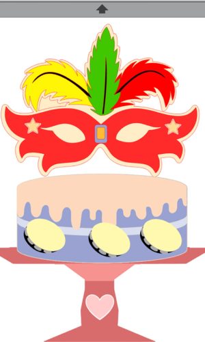 Topo de Bolo Carnaval