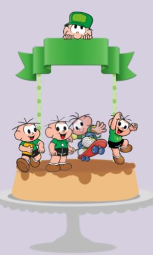 Topo de Bolo Cebolinha