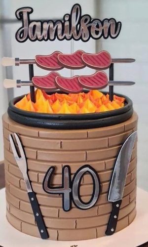 Topo de Bolo Churrasco