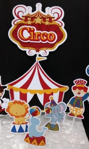 Topo de Bolo Circo