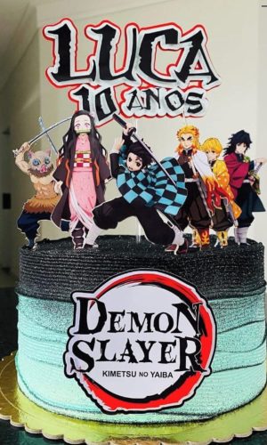 Topo de Bolo Demon Slayer