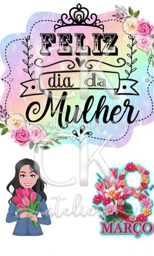 Topo de Bolo Dia da Mulher