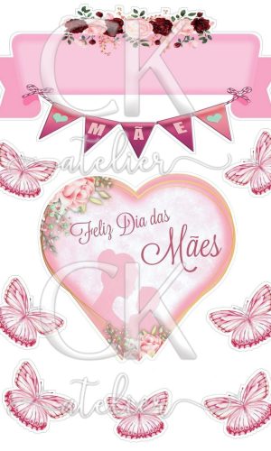 Topo de Bolo dia das mães
