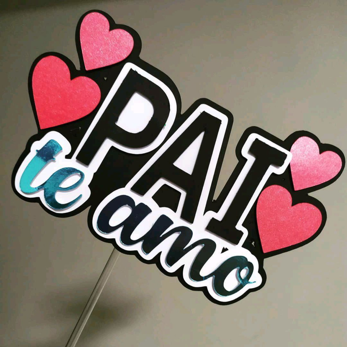 Topo de Bolo dia dos pais - Imagem 3