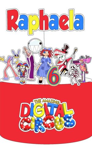 Topo de Bolo Digital Circus