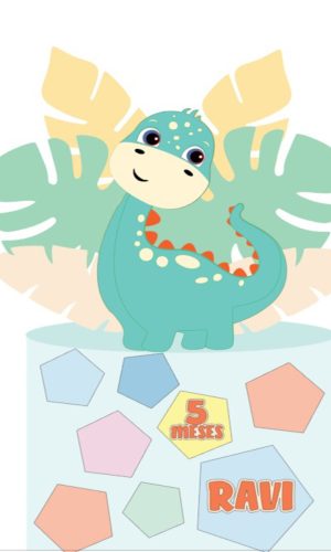 Topo de Bolo Dino cute