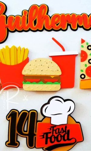 Topo De Bolo Fast Food