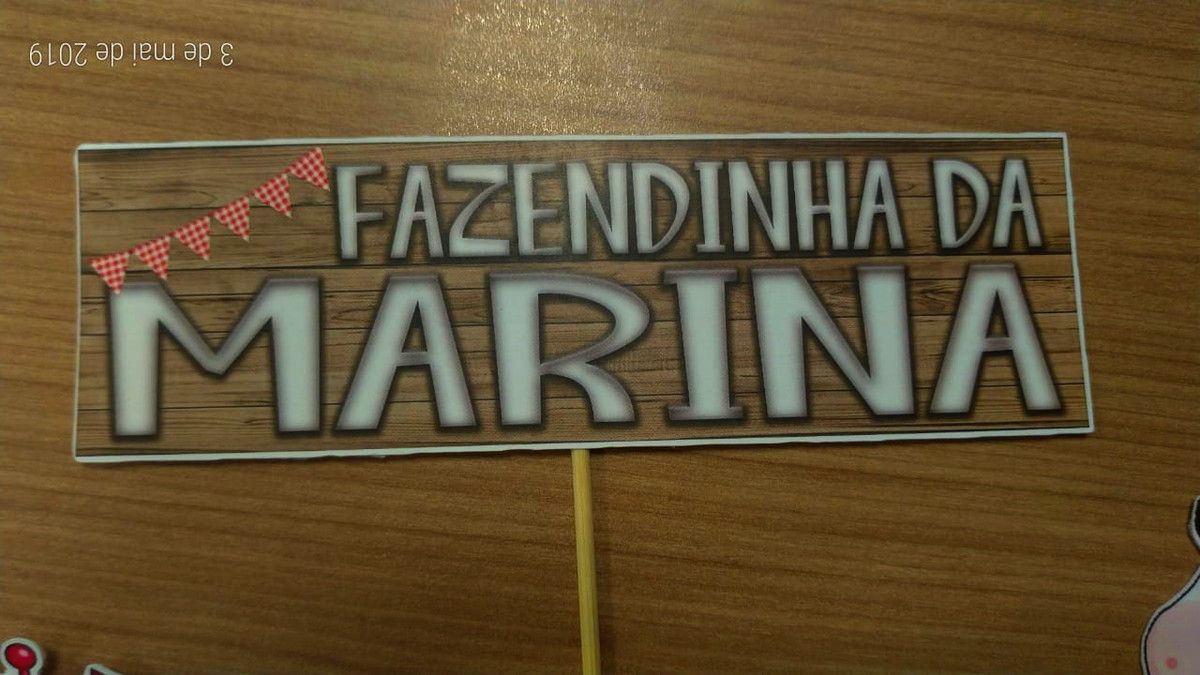 Topo de Bolo Fazendinha - Imagem 2