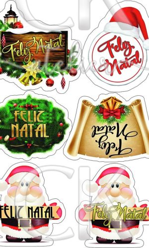 Topo de Bolo Feliz Natal