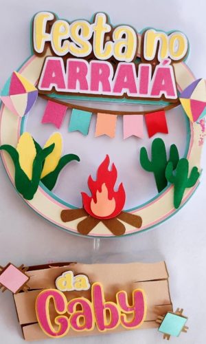 Topo de Bolo Festa Junina