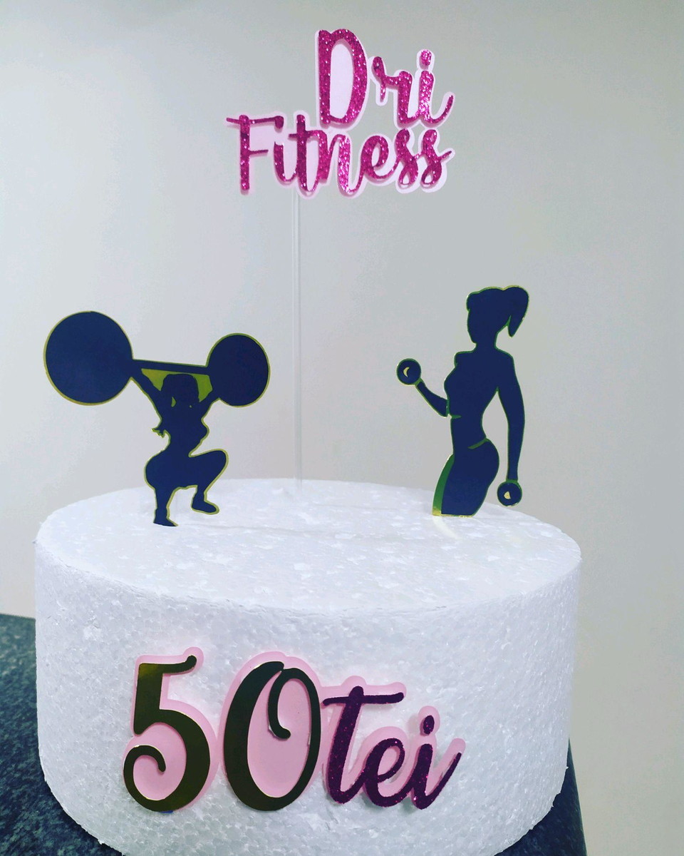 Topo De Bolo Fitness
