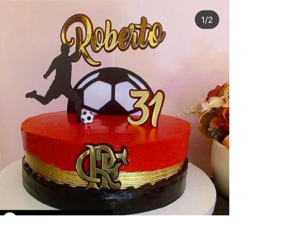 Arquivo de corte Topo de bolo - Flamengo