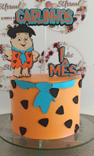 Topo de Bolo Flinstones