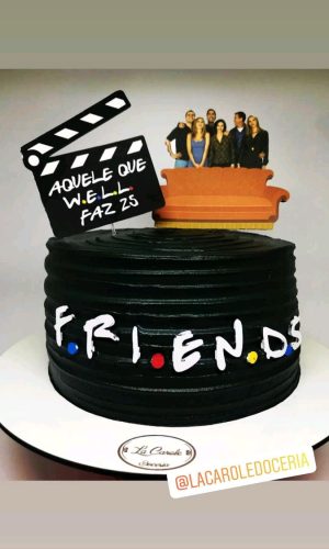 Topo de Bolo Friends