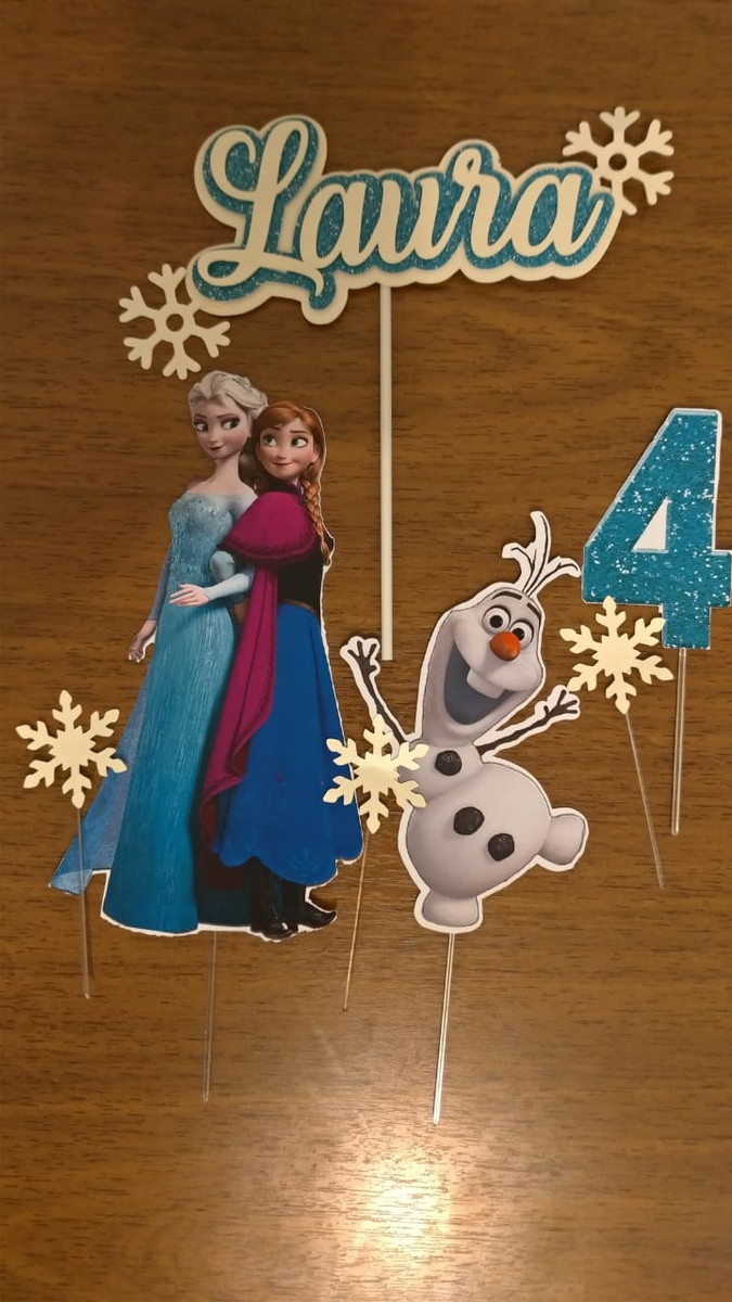 Topo de Bolo Frozen - Imagem 2