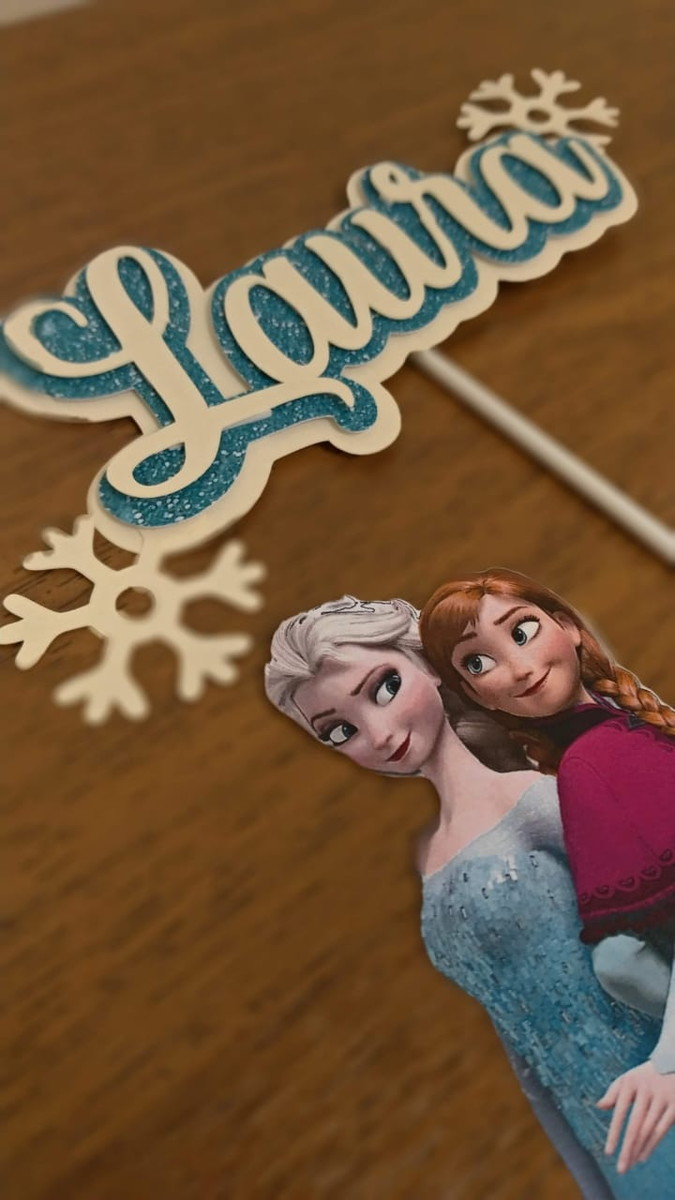 Topo de Bolo Frozen