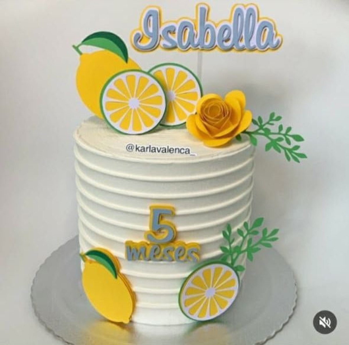 Topo de Bolo Fruta Limão