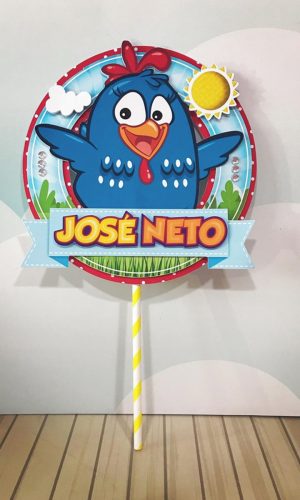 Topo de Bolo Galinha Pintadinha