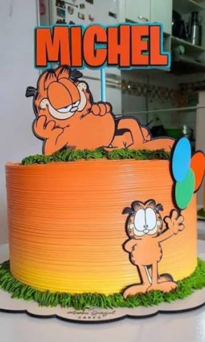 Topo de Bolo Garfield
