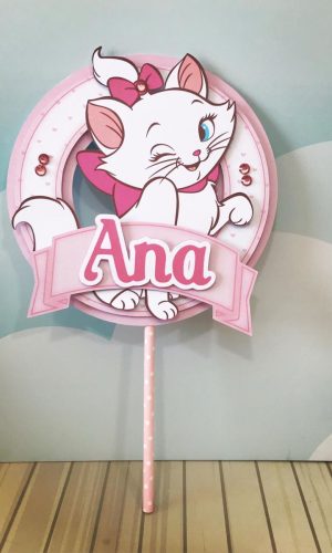 Topo de Bolo Gatinha Marrie