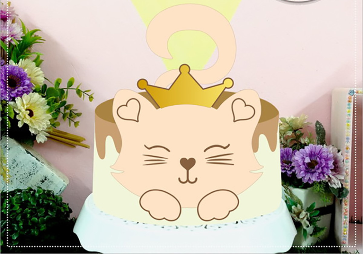 Topo de Bolo Gatinho