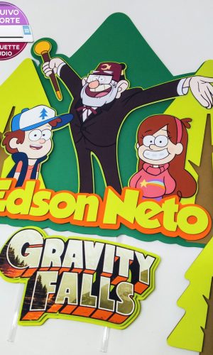 Topo de Bolo Gravity Falls