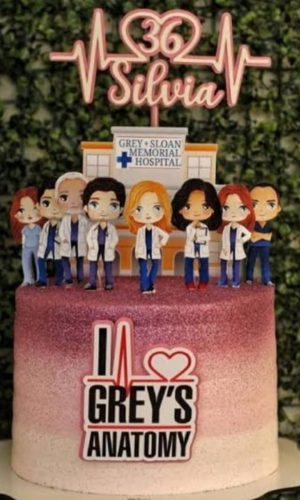 Topo de Bolo Greys Anatomy